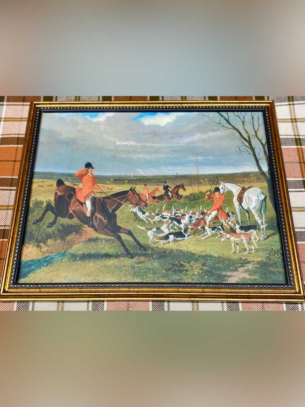 Suffolk Hunt Equestrian Reproduction Framed Print 8x10 - Picture 2 of 4